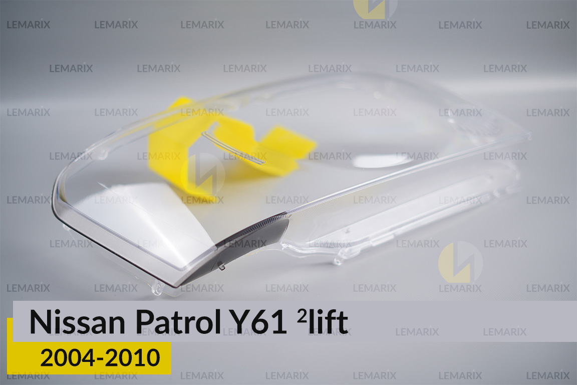 Скло фари Nissan Patrol Y61 (2004-2010) 2 рест праве