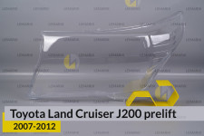 Скло фари Toyota Land Cruiser J200 (2007-2012) дорест ліве