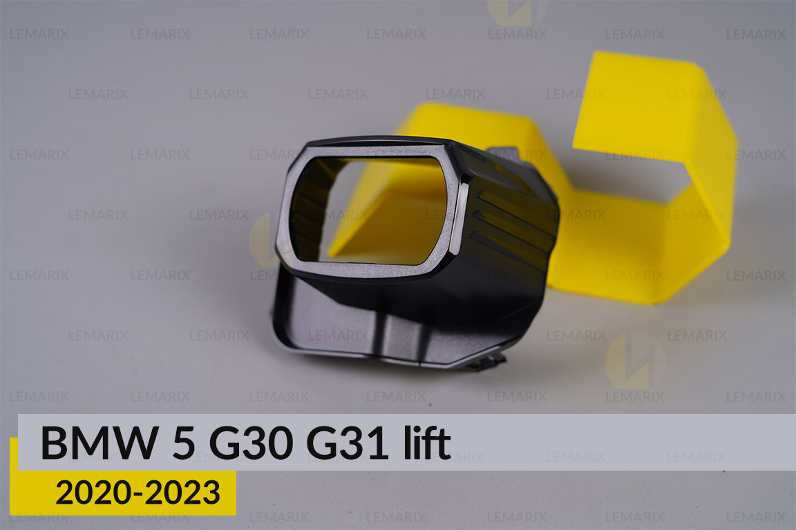 Декоративна маска лінзи велика BMW 5 G30 G31 (2020-2023) рест ліва