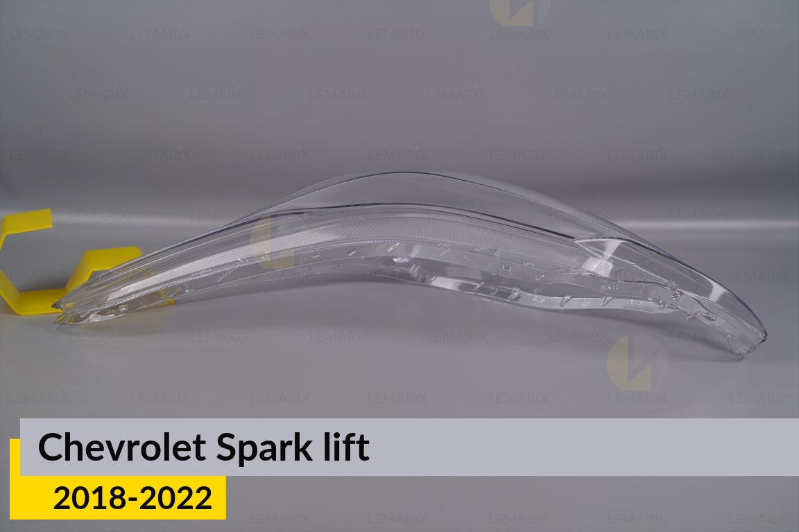 Скло фари Chevrolet Spark (2018-2022) рест ліве