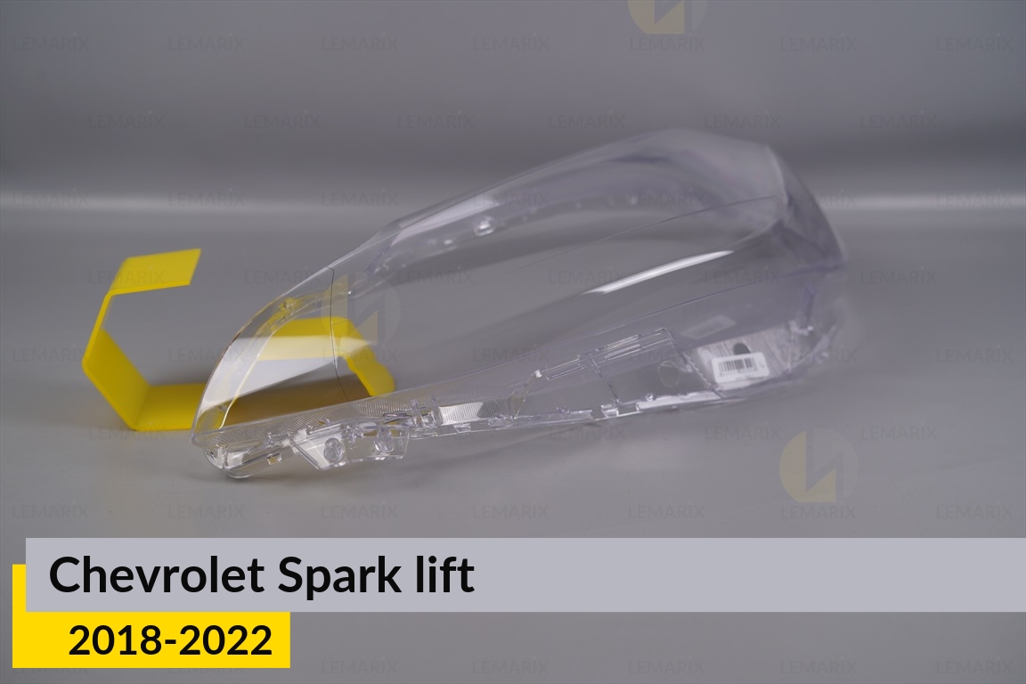 Скло фари Chevrolet Spark (2018-2022) рест ліве