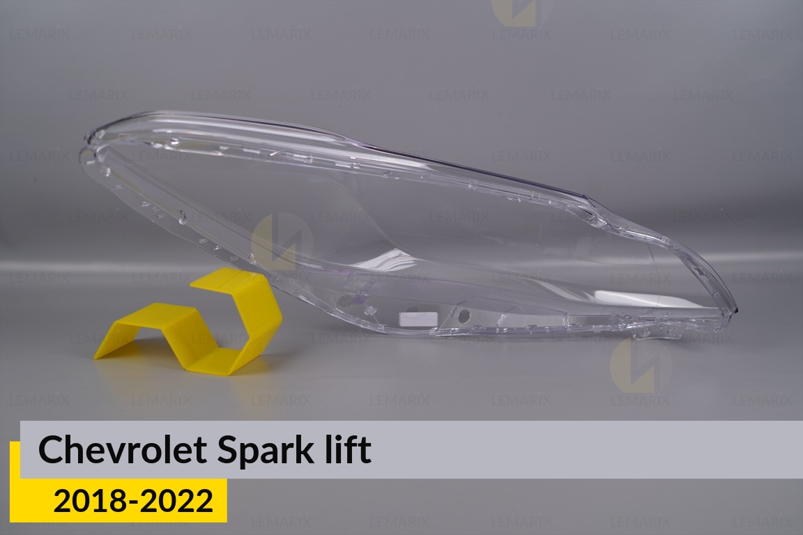 Скло фари Chevrolet Spark (2018-2022) рест ліве