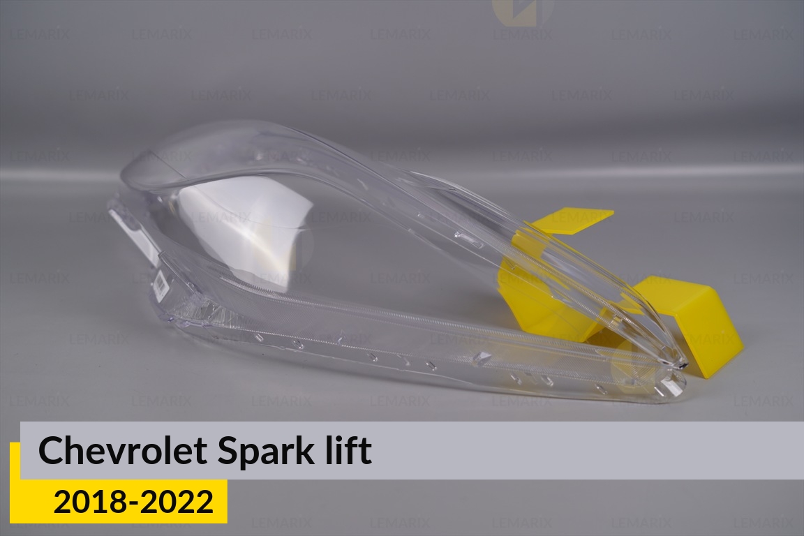 Скло фари Chevrolet Spark (2018-2022) рест ліве
