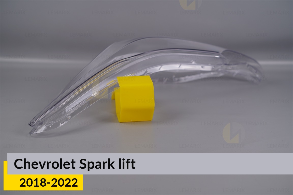 Скло фари Chevrolet Spark (2018-2022) рест ліве