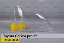 Скло фари Toyota Celsior (2000-2003) дорест праве