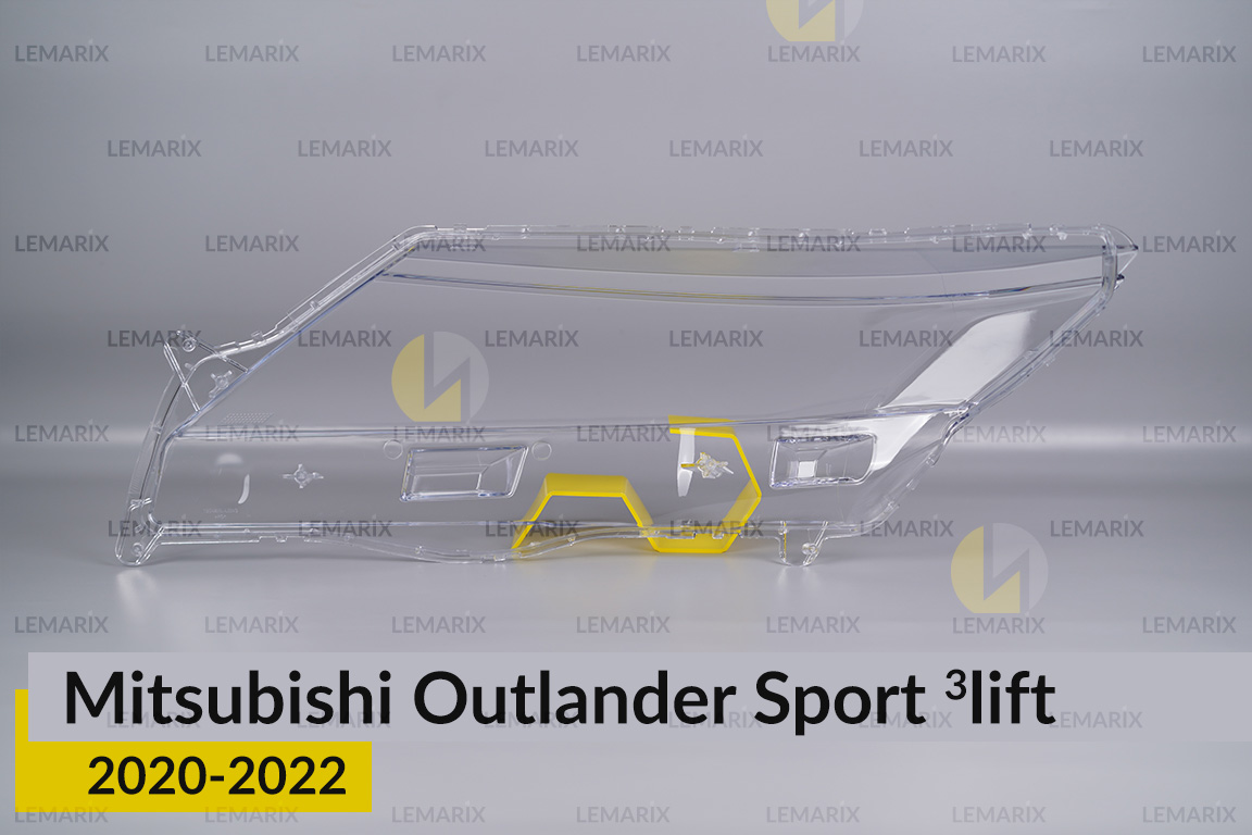 Скло фари Mitsubishi Outlander Sport (2020-2022) 3 рест праве