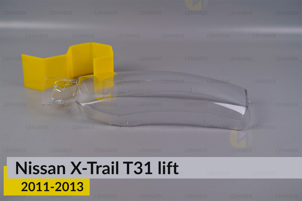Скло фари Nissan X-Trail T31 верхнє (2011-2013) рест ліве