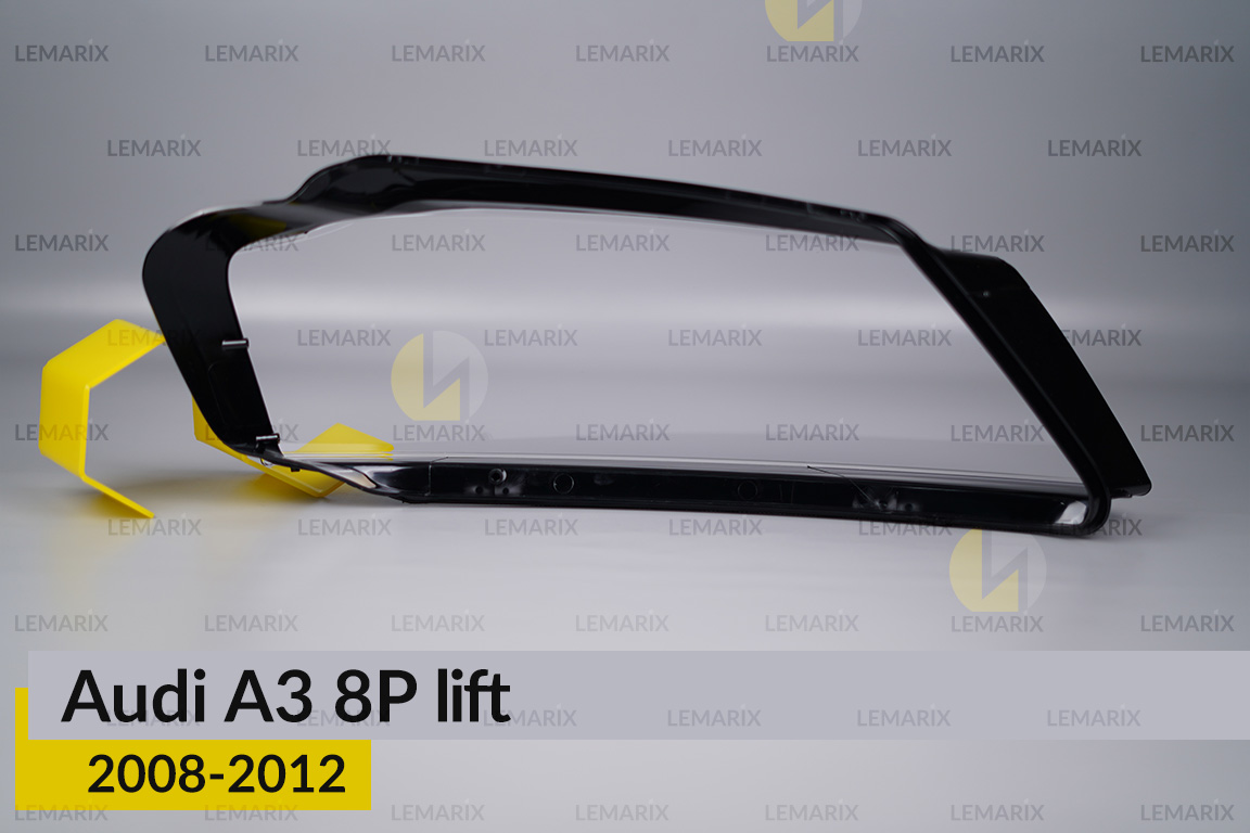Скло фари Audi A3 8P (2008-2012) рест ліве