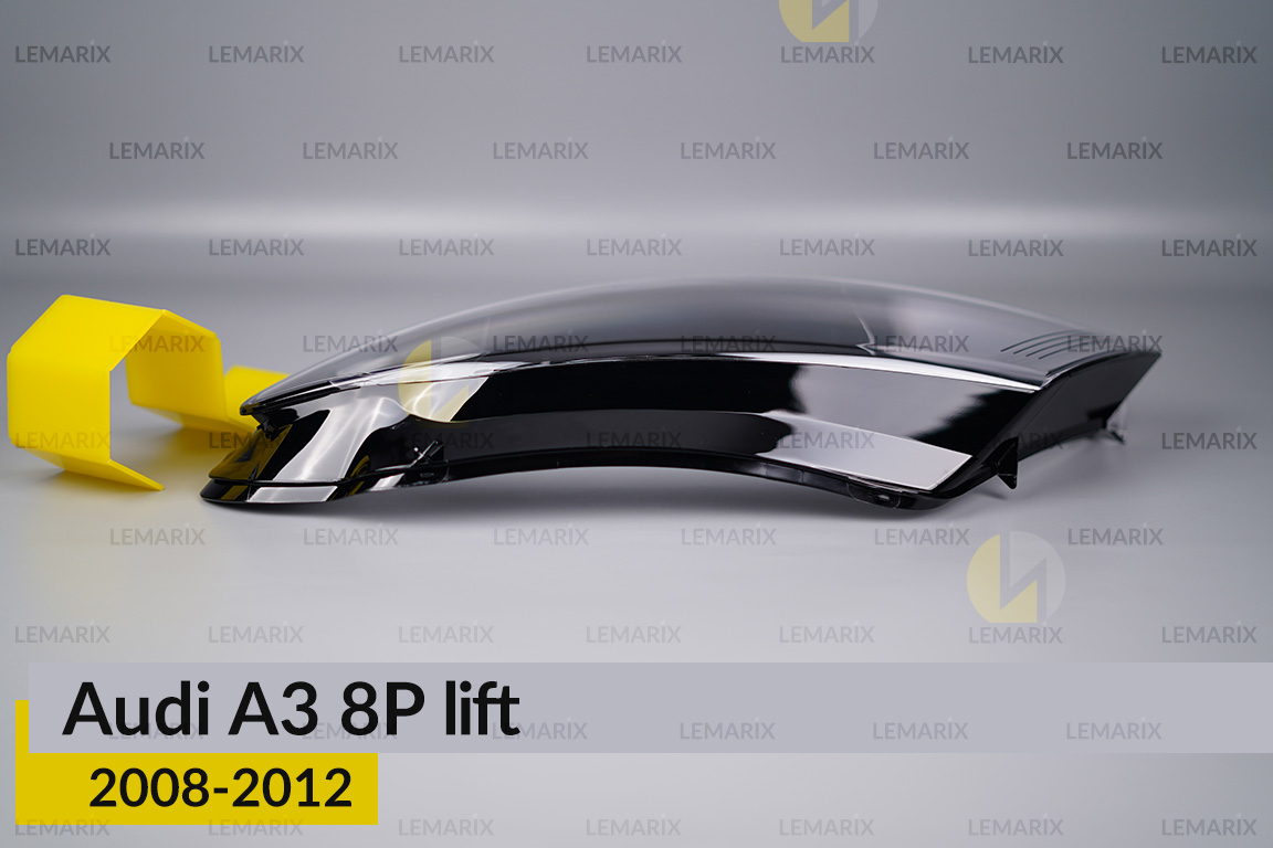 Скло фари Audi A3 8P (2008-2012) рест ліве