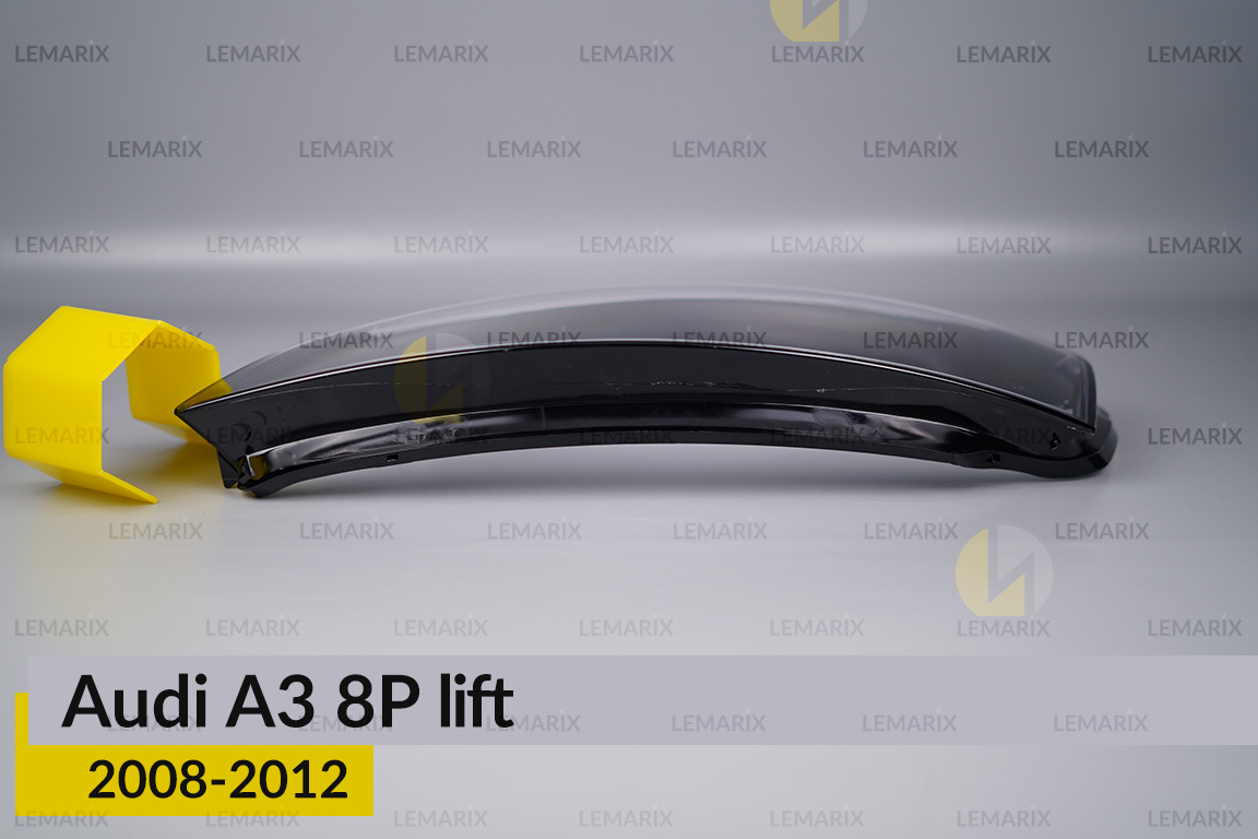 Скло фари Audi A3 8P (2008-2012) рест ліве