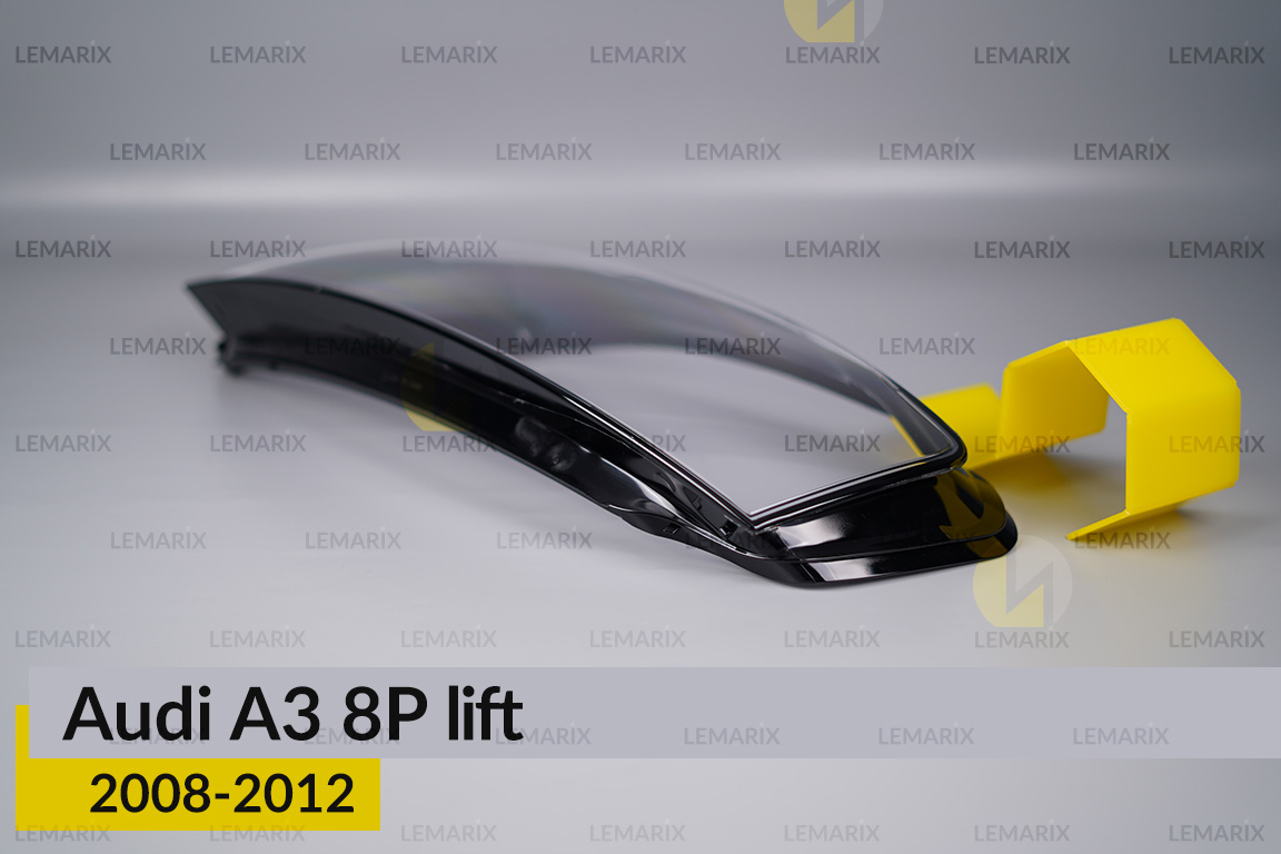 Скло фари Audi A3 8P (2008-2012) рест ліве