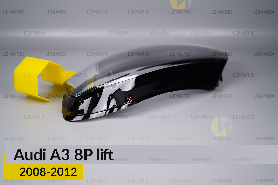 Скло фари Audi A3 8P (2008-2012) рест ліве
