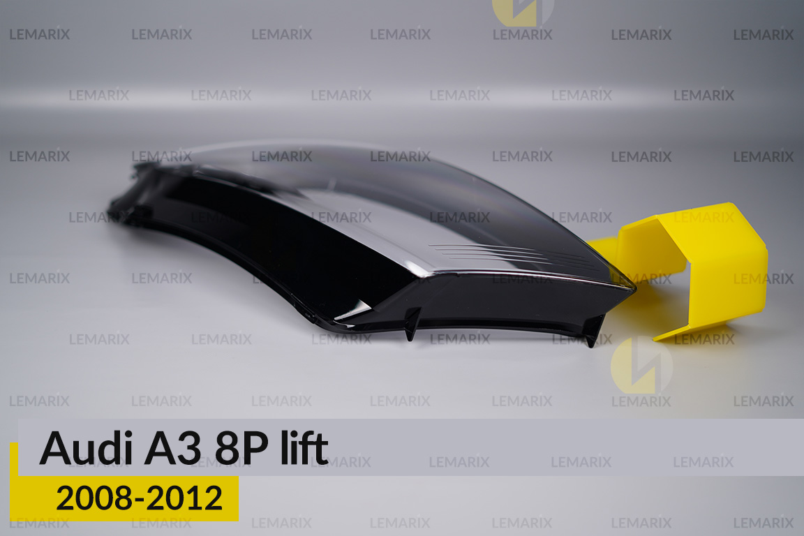 Скло фари Audi A3 8P (2008-2012) рест ліве
