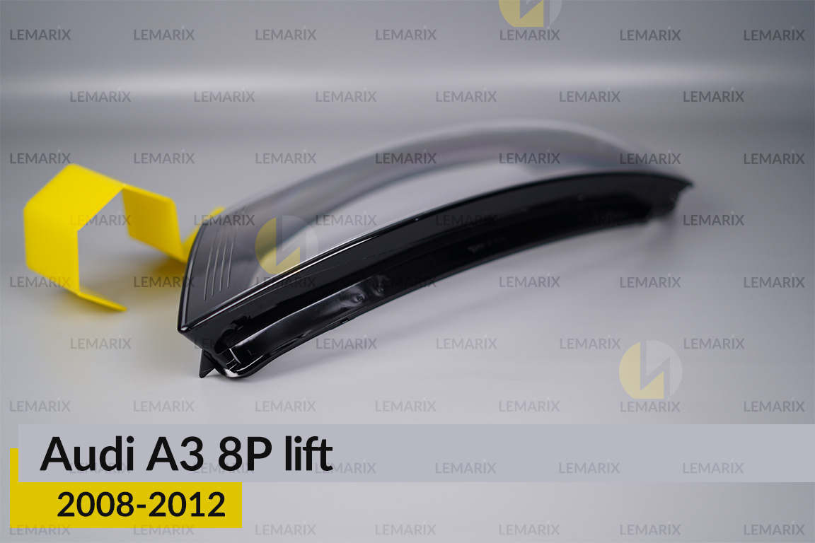 Скло фари Audi A3 8P (2008-2012) рест ліве