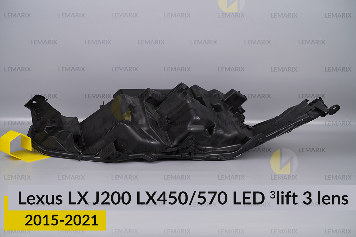 Корпус фари Lexus LX J200 LX450/570 LED 3 лінзи (2015-2021) 3 рест лівий