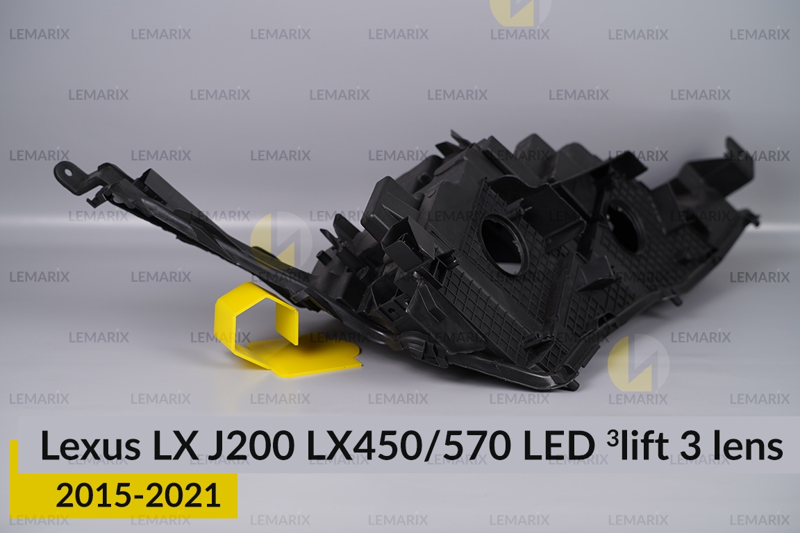 Корпус фари Lexus LX J200 LX450/570 LED 3 лінзи (2015-2021) 3 рест лівий
