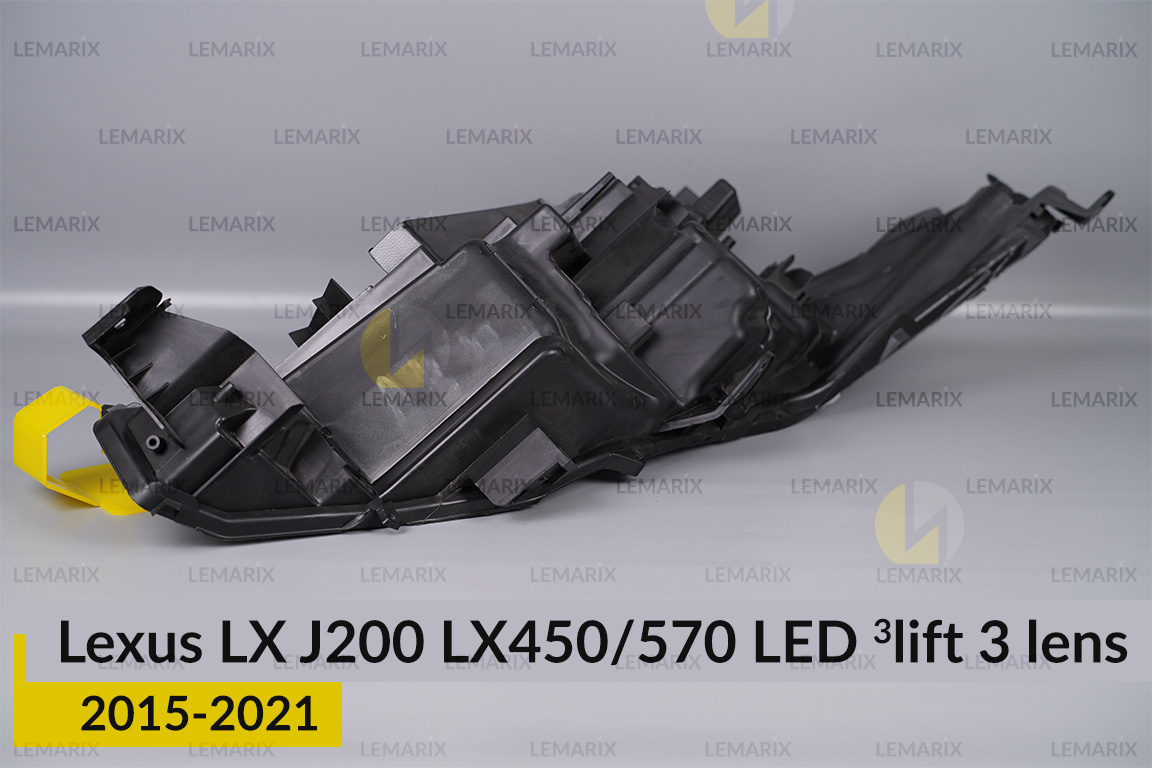 Корпус фари Lexus LX J200 LX450/570 LED 3 лінзи (2015-2021) 3 рест лівий