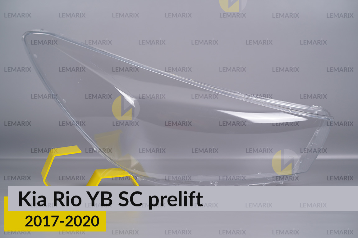Скло фари Kia Rio YB SC (2017-2020) дорест праве