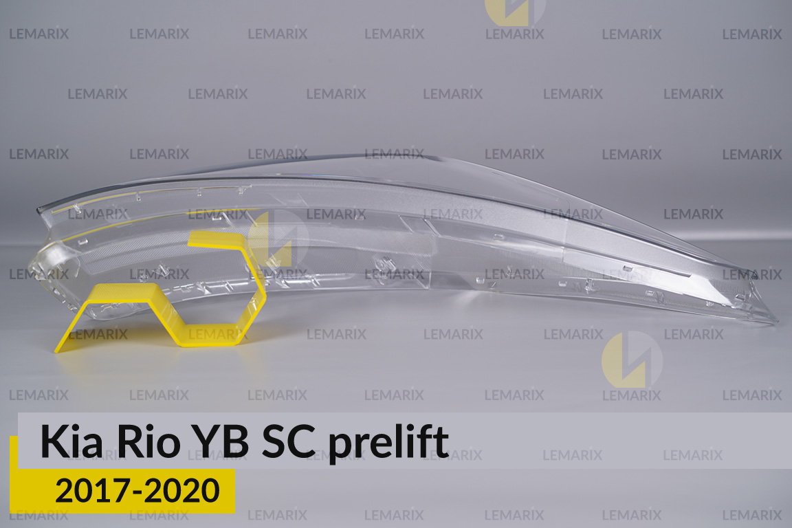Скло фари Kia Rio YB SC (2017-2020) дорест праве