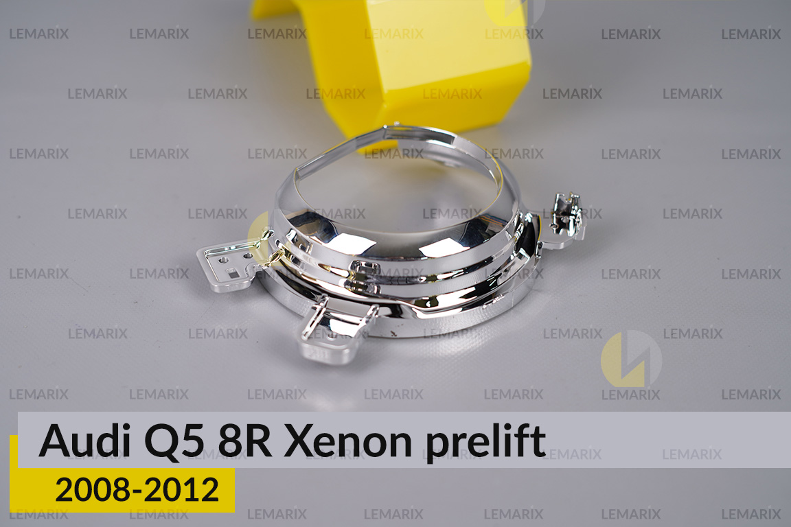 Хромована маска лінзи Audi Q5 8R Xenon (2008-2012) дорест права