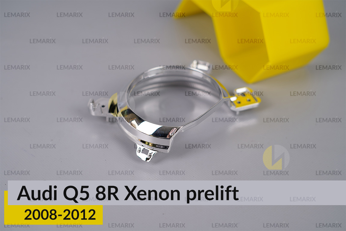 Хромована маска лінзи Audi Q5 8R Xenon (2008-2012) дорест права