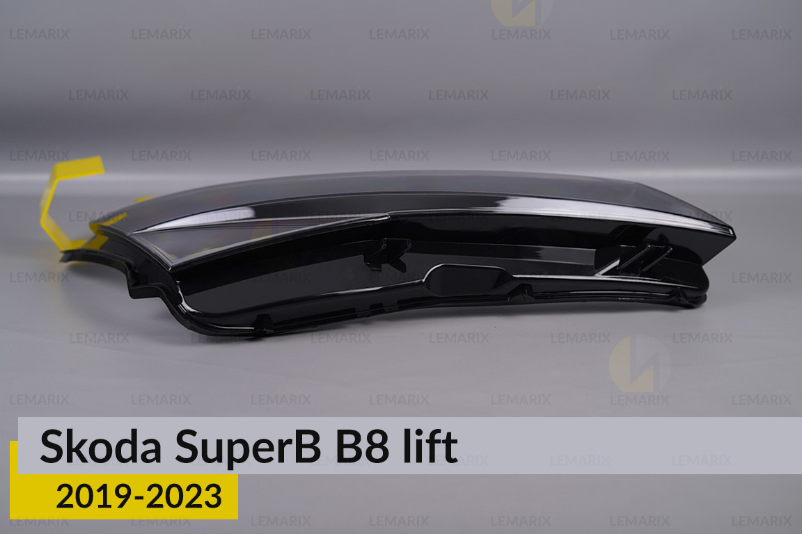 Скло фари Skoda SuperB B8 (2019-2023) рест праве