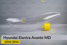 Скло фари Hyundai Elantra Avante MD (2010-2016) ліве