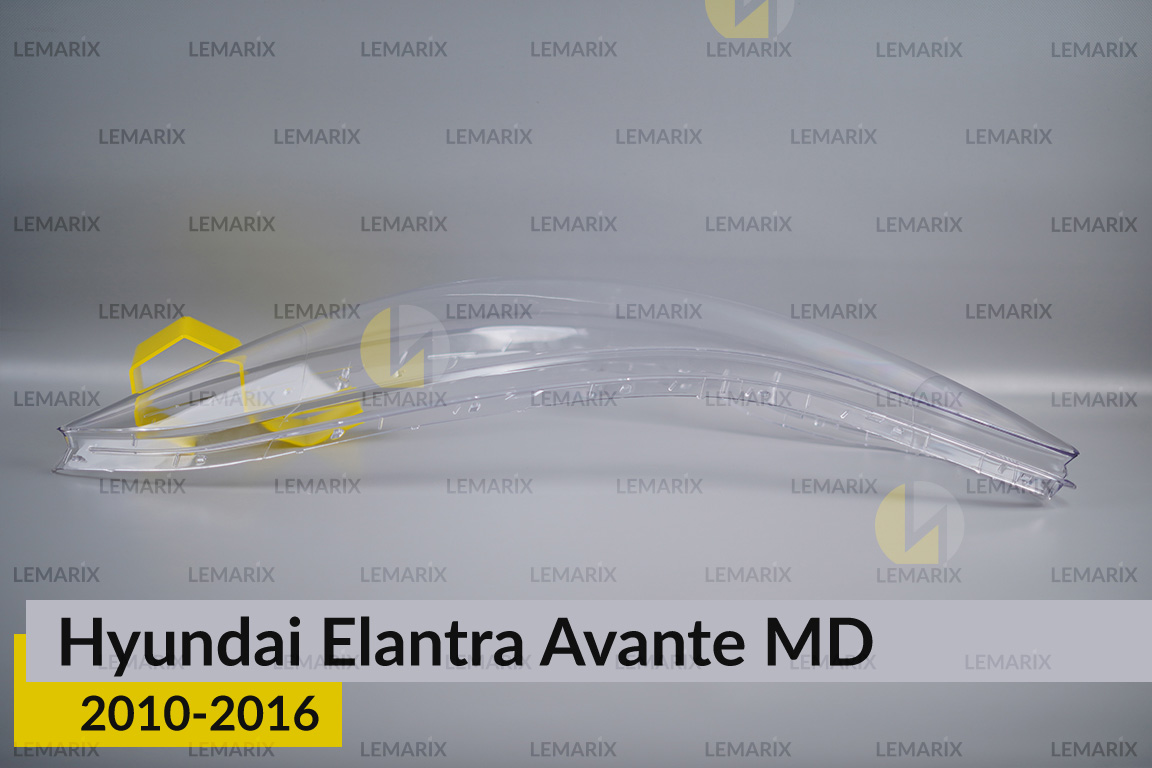 Скло фари Hyundai Elantra Avante MD (2010-2016) ліве