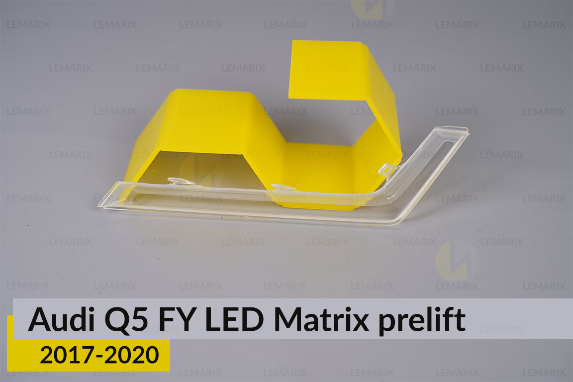 Блок світловода фари Audi Q5 FY LED Matrix (2017-2020) дорест довгий верхній лівий