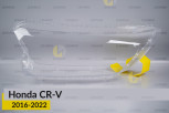 Скло фари Honda CR-V (2016-2022) ліве