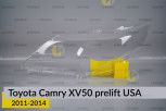 Скло фари Toyota Camry XV50 USA (2011-2014) дорест ліве