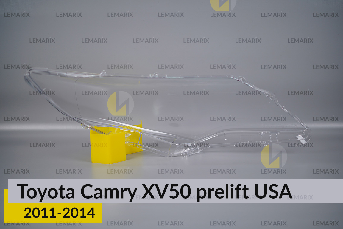 Скло фари Toyota Camry XV50 USA (2011-2014) дорест ліве