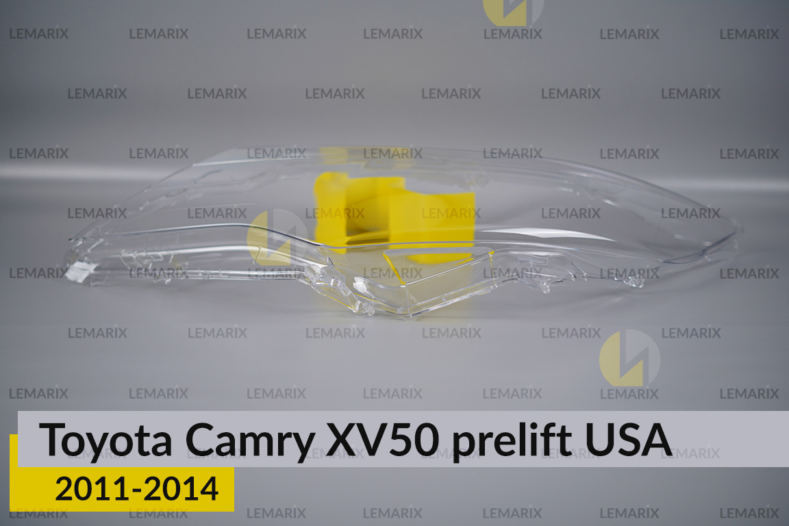 Скло фари Toyota Camry XV50 USA (2011-2014) дорест ліве