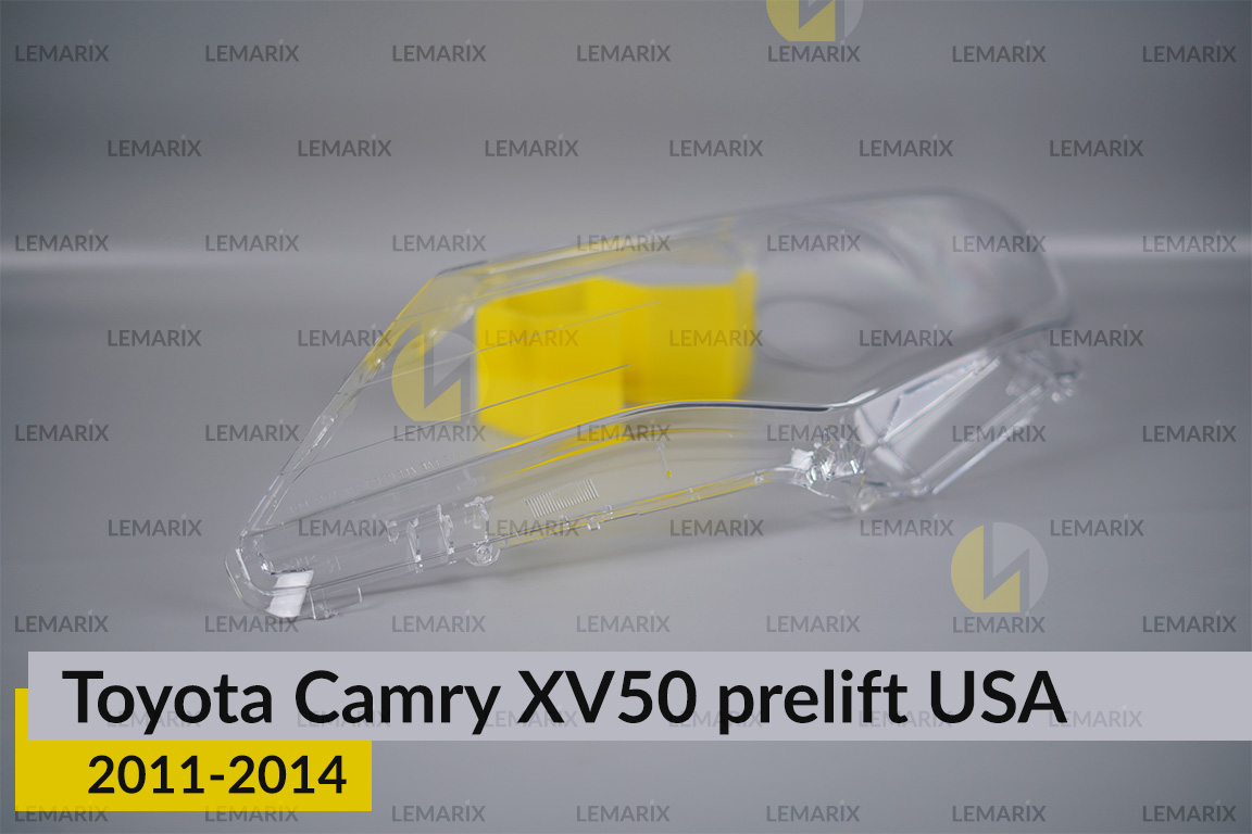 Скло фари Toyota Camry XV50 USA (2011-2014) дорест ліве
