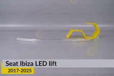 Світловод фари Seat Ibiza LED (2017-2025) дорест/1 рест короткий лівий