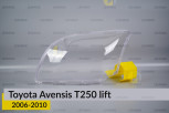 Скло фари Toyota Avensis T250 (2006-2010) рест ліве