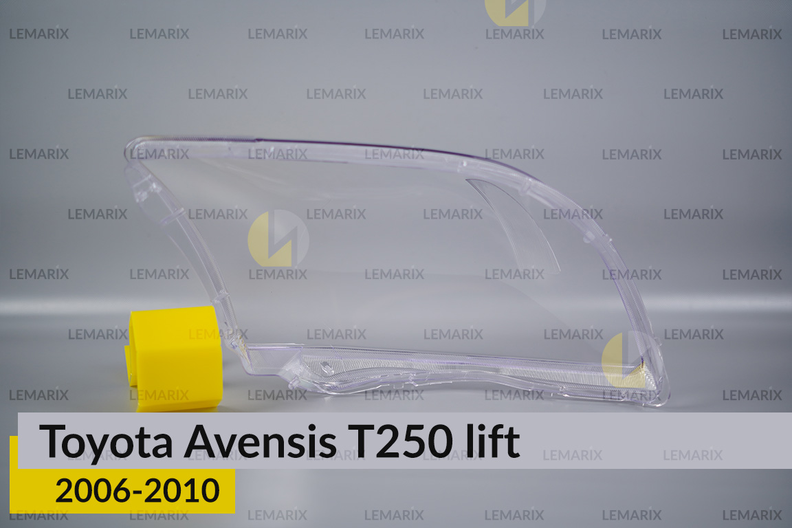 Скло фари Toyota Avensis T250 (2006-2010) рест ліве