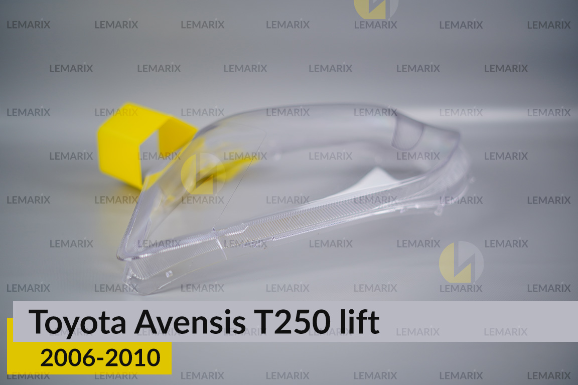 Скло фари Toyota Avensis T250 (2006-2010) рест ліве