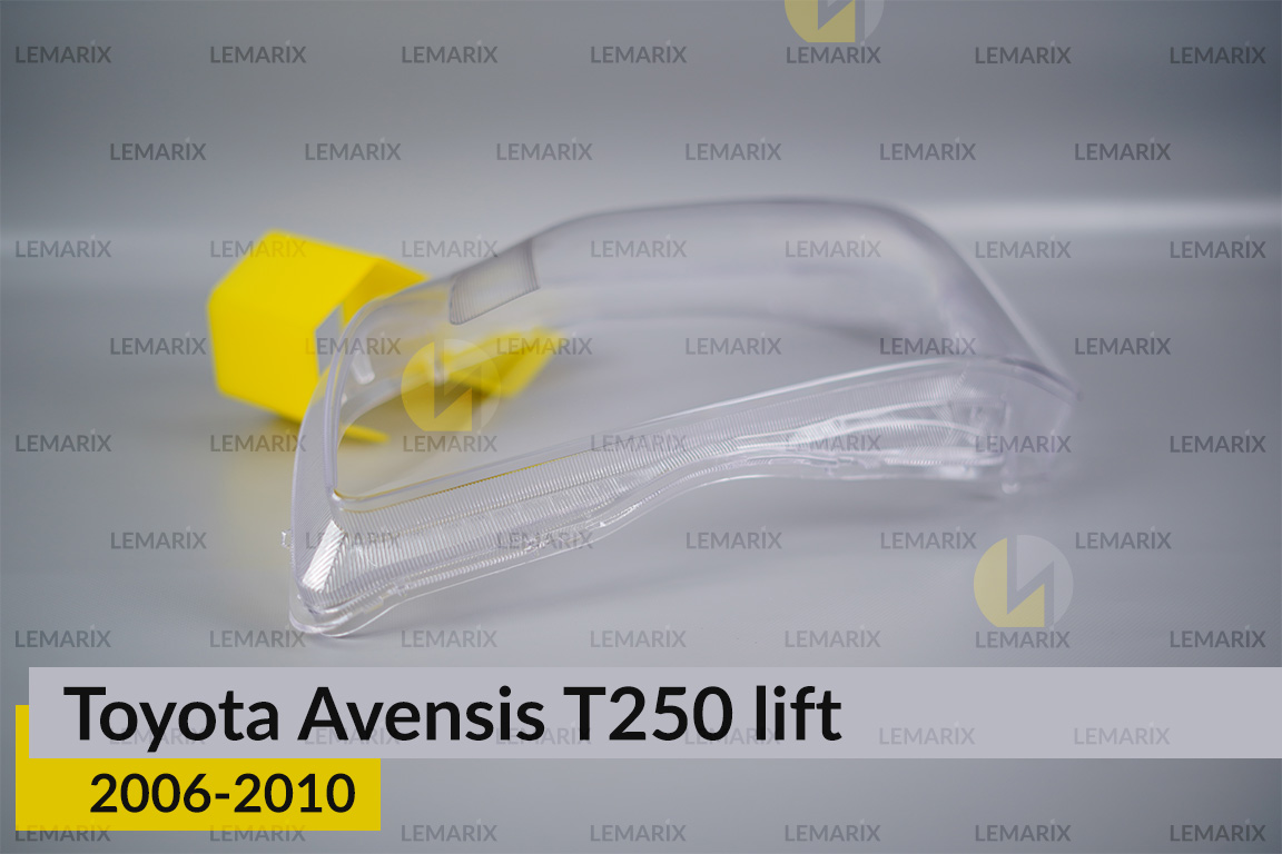 Скло фари Toyota Avensis T250 (2006-2010) рест ліве