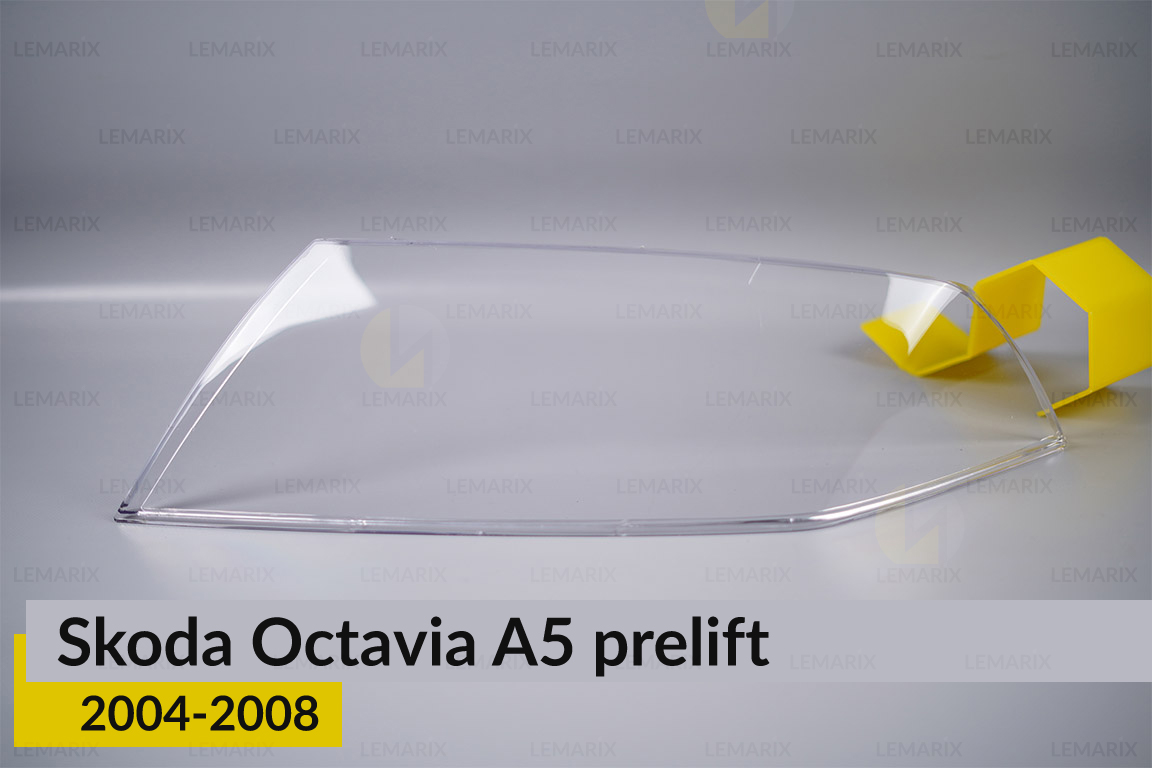 Скло фари Skoda Octavia A5 (2004-2008) дорест ліве