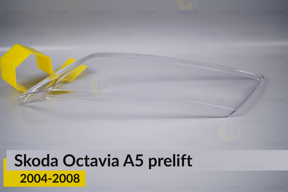 Скло фари Skoda Octavia A5 (2004-2008) дорест ліве