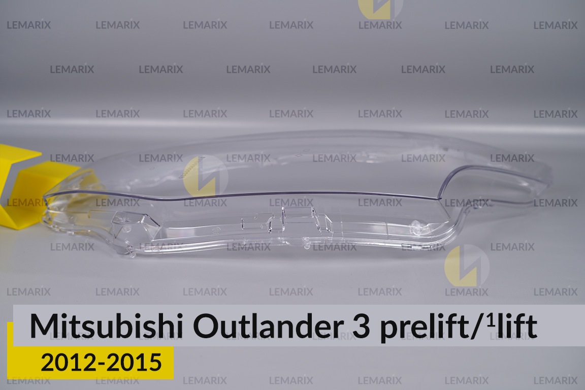 Скло фари Mitsubishi Outlander 3 (2012-2015) дорест/1 рест ліве