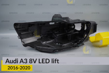 Корпус фари Audi A3 8V LED (2016-2020) рест лівий