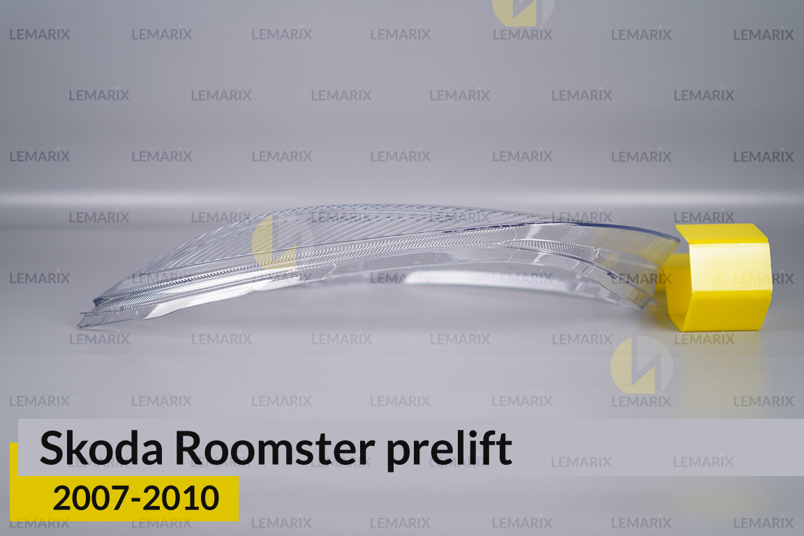Скло фари Skoda Roomster (2007-2010) дорест ліве