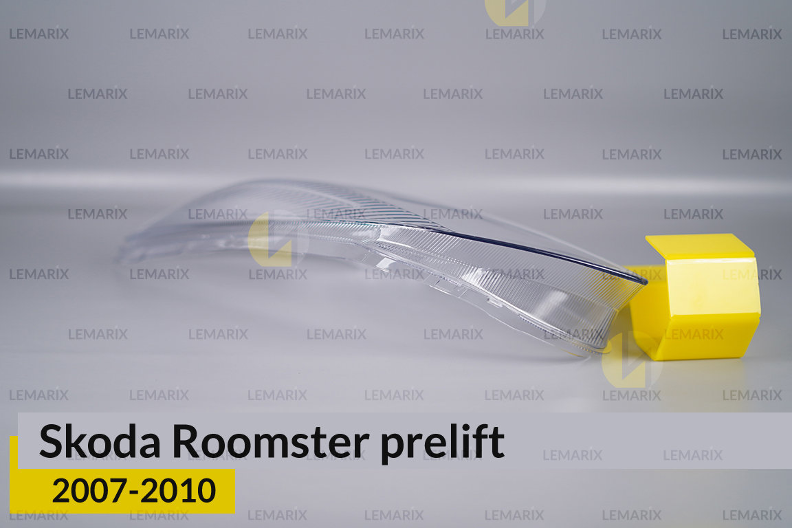 Скло фари Skoda Roomster (2007-2010) дорест ліве