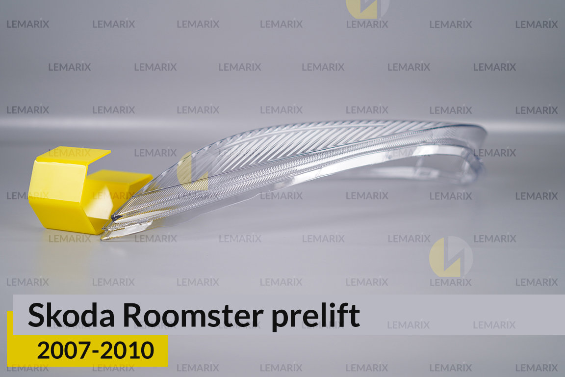 Скло фари Skoda Roomster (2007-2010) дорест ліве