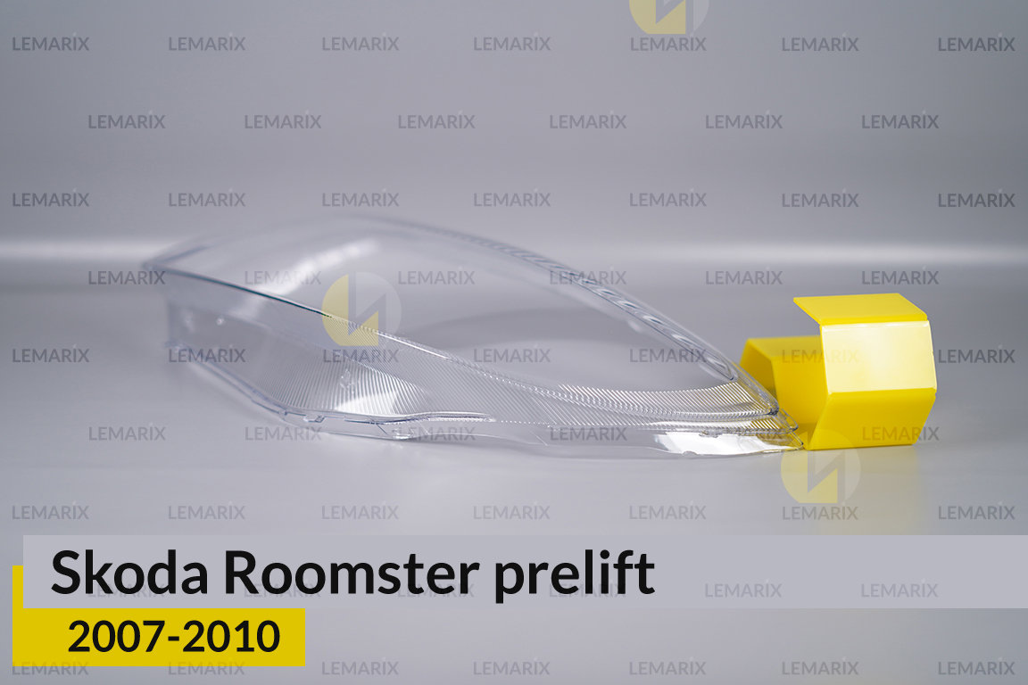 Скло фари Skoda Roomster (2007-2010) дорест ліве