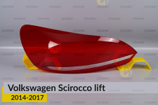 Стекло заднего фонаря VW Volkswagen Scirocco (2014-2017) рест левое
