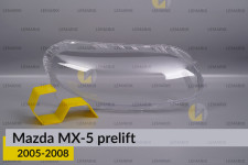 Стекло фары Mazda MX-5 (2005-2008) дорест правое