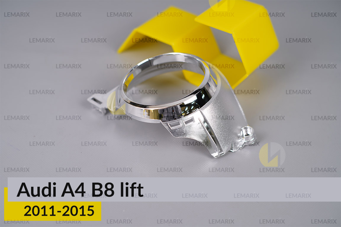 Хромована маска лінзи Audi A4 B8 (2011-2015) рест права